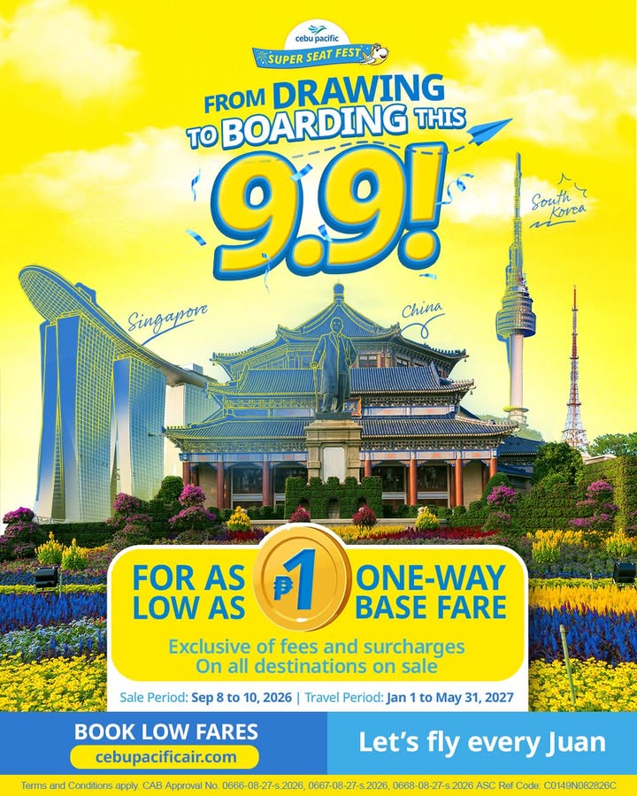 Cebu Pacific welcomes Ber months with Piso Sale