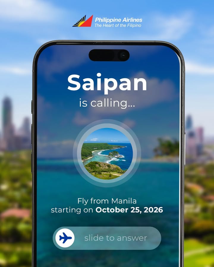 PAL reconnects Manila and Saipan beginning October 25