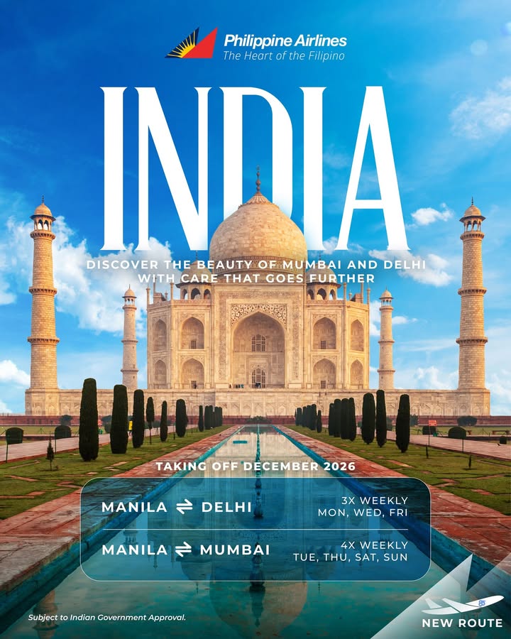 Philippine Airlines to launch Delhi and Mumbai services in December 2026