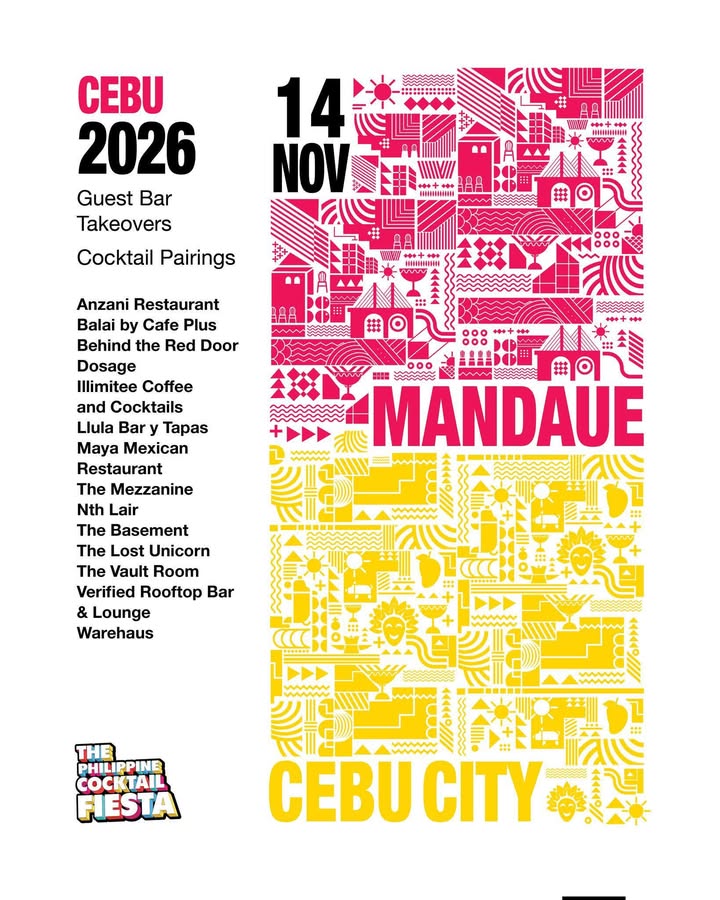 The Philippine Cocktail Fiesta reveals full 2026 Cebu lineup photo